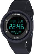 ⌚ waterproof women's digital watch with alarm light, countdown stopwatch, and multi-functional features - ideal for outdoor sports, teens, and students logo