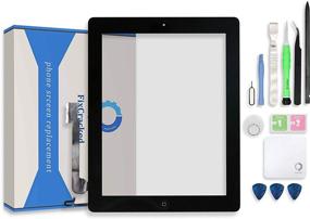 img 4 attached to 📱 Fixcracked iPad 4 Touch Screen Replacement Parts Digitizer Glass Assembly + Professional Tool Kit - Black