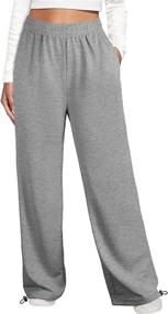 img 2 attached to Womens Bottom Sweatpants Joggers Pockets