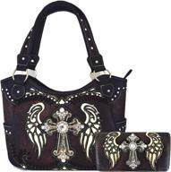 женские сумки и кошельки western concealed handbags shoulder d фиолетового цвета для сумок через плечо логотип