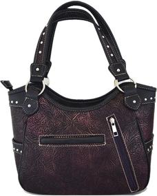 img 1 attached to Женские сумки и кошельки Western Concealed Handbags Shoulder D фиолетового цвета для сумок через плечо