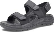 skechers arch fit motley black men's shoes logo