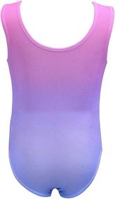 img 3 attached to 🌈 Sparkling Rainbow Gymnastics Leotards: Vibrant One-Piece Dancing Outfits for Girls 2-11Years