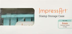 img 2 attached to 📦 ImpressArt 6mm Teal Letter Stamp Storage Case: Efficient and Stylish Organization Solution