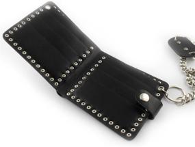 img 2 attached to 💀 Edgy and Stylish: Skull Biker Studded Leather Wallet