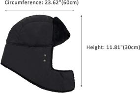 img 1 attached to Durio Trapper Trooper Russian Ushanka Outdoor Recreation and Outdoor Clothing