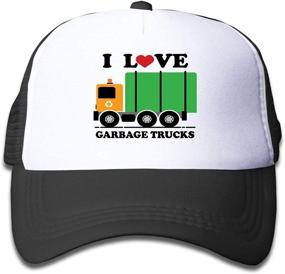 img 4 attached to Кепка для грузовиков-уборщиков мусора "Trash Garbage Trucks Hat - Waldeal Boys' Trucker Mesh Cap Birthday Gift