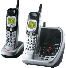 img 2 attached to 📞 Enhanced Uniden DXAI5588-2 5.8 GHz Analog Cordless Phone Set with Dual Handsets in Silver and Black