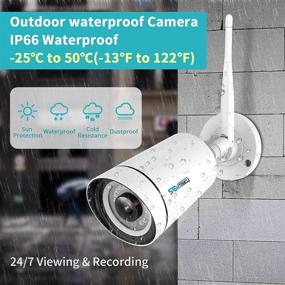 img 3 attached to 🎥 【Enhanced Two Way Audio, Face Detection】 SOVMIKU 2K Wireless Security Camera System with 1TB Hard Drive, 4 Cameras &amp; 8CH NVR, Mobile &amp; PC Remote, Outdoor IP66 Waterproof, Motion Alert, Night Vision, 24/7 Motion Recording