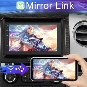 img 1 attached to 🚗 UNITOPSCI Double Din Android Car Stereo with GPS Bluetooth 7 Inch 2.5D Touch Screen Multimedia In-Dash Navigation Stereo, WiFi, FM Radio, DVR, Dual USB, Mirror Link, Backup Camera Support