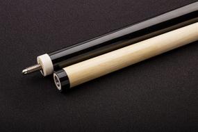 img 2 attached to 🎱 Mizerak Hardwood Cue (2-Piece), 57 Inch, Black - Premium Quality for Billiard Enthusiasts!