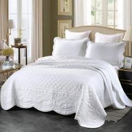 vctops embroidered oversize bedspread coverlet logo