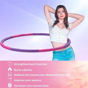 img 3 attached to 🏋️ Yuailiur Weighted Exercise Hoop: 8 Sections Detachable Hoop for Effective Weight Loss and Fun Workouts