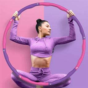 img 2 attached to 🏋️ Yuailiur Weighted Exercise Hoop: 8 Sections Detachable Hoop for Effective Weight Loss and Fun Workouts