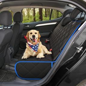 img 2 attached to Active Pets Bench Dog Car Seat Cover: Waterproof, Scratch Proof & Nonslip Protector 🐾 for Pet Fur & Mud - Washable Backseat Dog Cover for Cars, Trucks & SUVs