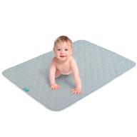 👶 babycare essentials: washable 36"x18" non-slip waterproof pad for cradle/bassinet, 4-layer incontinence bed pad - perfect for babies, adults, and pets training - grey logo