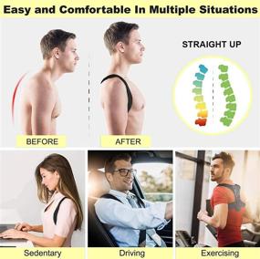 img 1 attached to Posture Corrector Comfortable Adjustable Straightener