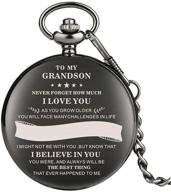 🎁 timeless treasures: engraved pocket watch gifts for grandson's birthday & graduation logo