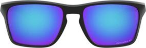 img 4 attached to Unleash Your Bold Style with Oakley Men's OO9448 Sylas Rectangular Sunglasses