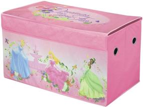 img 1 attached to Disney Princess Pink Collapsible Storage Trunk: Optimized for Easy Search