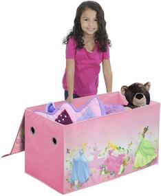 img 2 attached to Disney Princess Pink Collapsible Storage Trunk: Optimized for Easy Search
