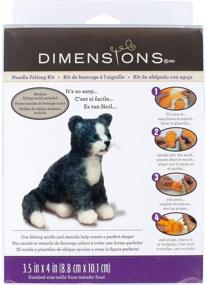 img 3 attached to 🐱 Cat Felt Animals Needle Felting Kit by Dimensions - 3.5'' x 4''