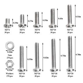 img 3 attached to 🔩 QLOUNI Stainless Steel Phillips Machine Assortment