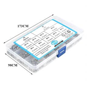 img 2 attached to 🔩 QLOUNI Stainless Steel Phillips Machine Assortment