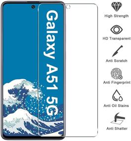 img 3 attached to 📱 Премиум 3+3 Пакет защитных стекол для экрана Galaxy A51 5G и объектива камеры - пленка из закаленного стекла HD [твердость 9H] [без пузырей] [антицарапин] [легкая установка]