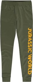 img 2 attached to Boys' 2 Piece Fleece Pants Sets - Jurassic World Theme, T-Rex Dinosaur Hoodie and Pants Set Bundle for Boys