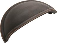 amerock cabinet cup pull, oil rubbed bronze, 3 inch center to center - enhancing your drawer and cabinet aesthetics with quality hardware logo