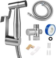 🚽 handheld stainless steel bidet sprayer for personal hygiene & toilet cleaning logo