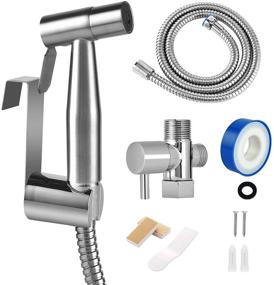 img 4 attached to 🚽 Handheld Stainless Steel Bidet Sprayer for Personal Hygiene & Toilet Cleaning