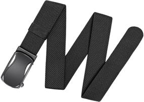 img 1 attached to KS Ratchet Silding Stepless Precise Men's Accessories and Belts: Elevate Your Style with Unparalleled Precision
