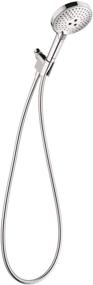 img 4 attached to 🚿 hansgrohe Raindance Select S Adjustable 5-inch Handheld Shower Head Set - Modern 3 Spray PowderRain, Full and Massage - Easy Install with Hose in Chrome, 1.75 GPM, 04905000