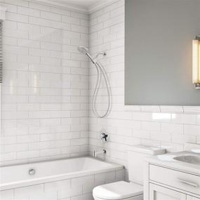img 3 attached to 🚿 hansgrohe Raindance Select S Adjustable 5-inch Handheld Shower Head Set - Modern 3 Spray PowderRain, Full and Massage - Easy Install with Hose in Chrome, 1.75 GPM, 04905000