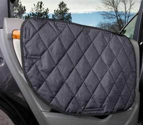 img 4 attached to 🚗 Premium 4Knines Dog Car Door Cover - Protect Your Vehicle's Interior with Dual Side Guards