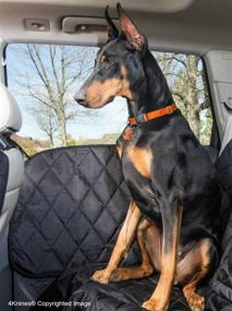 img 2 attached to 🚗 Premium 4Knines Dog Car Door Cover - Protect Your Vehicle's Interior with Dual Side Guards