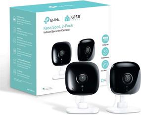img 3 attached to 📷 Kasa Spot Indoor Camera 2-Pack, 1080P HD Smart Wifi Security Camera with Night Vision and Motion Detection - Works with Google Assistant and Alexa (KC100P2)