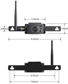 img 3 attached to 📷 Haloview CA109 Wireless HD License Plate Rear View & Hitch Camera - Perfect Companion for MC7108/MC5111