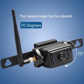 img 2 attached to 📷 Haloview CA109 Wireless HD License Plate Rear View & Hitch Camera - Perfect Companion for MC7108/MC5111