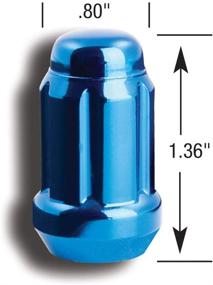 img 1 attached to Gorilla Automotive 21122BL Small Diameter Acorn Blue 4 Lug Kit (12Mm X 1