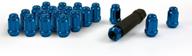 gorilla automotive 21122bl small diameter acorn blue 4 lug kit (12mm x 1 logo