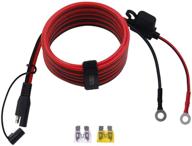 🔌 cuzec 6ft/1.83m 14awg sae quick connect/disconnect assembly with ring terminal, including 20a fuse logo