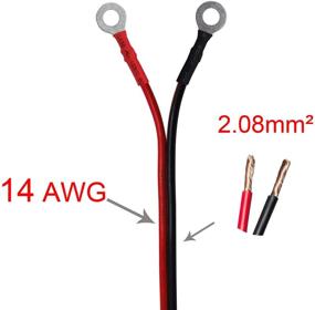 img 1 attached to 🔌 Cuzec 6FT/1.83m 14AWG SAE Quick Connect/Disconnect Assembly with Ring Terminal, Including 20A Fuse