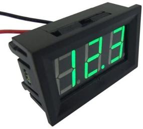 img 1 attached to 📊 High-Quality SMAKN 2-Wire Green LED Panel Digital Display Voltmeter for DC Voltage Range 4.0-30V