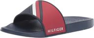 👞 tommy hilfiger men's slide sandal - stylish men's shoes for every occasion logo