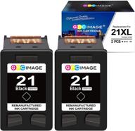 🖨️ gpc image remanufactured ink cartridge replacement for hp 21 c9351an- compatible with fax 3180, deskjet f380, psc 1401, and more (2-black) logo