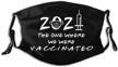 vaccinated adjustable washable reusable balaclava logo