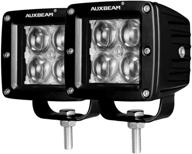 🔦 auxbeam 3-дюймовый светодиодный фонарь – 20 ватт светодиодные подсветки для внедорожников: противотуманные фары, прожекторный свет, водонепроницаемый (набор из 2) логотип